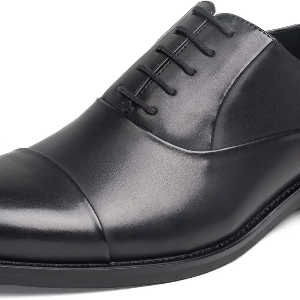 Goor Dress Shoes for Men Classic Modern Formal Cap Toe Oxfords Comfortable Breat